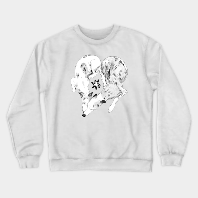 Puppy Love Crewneck Sweatshirt by permabunny.ink